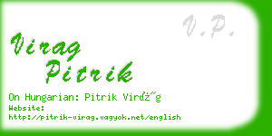 virag pitrik business card